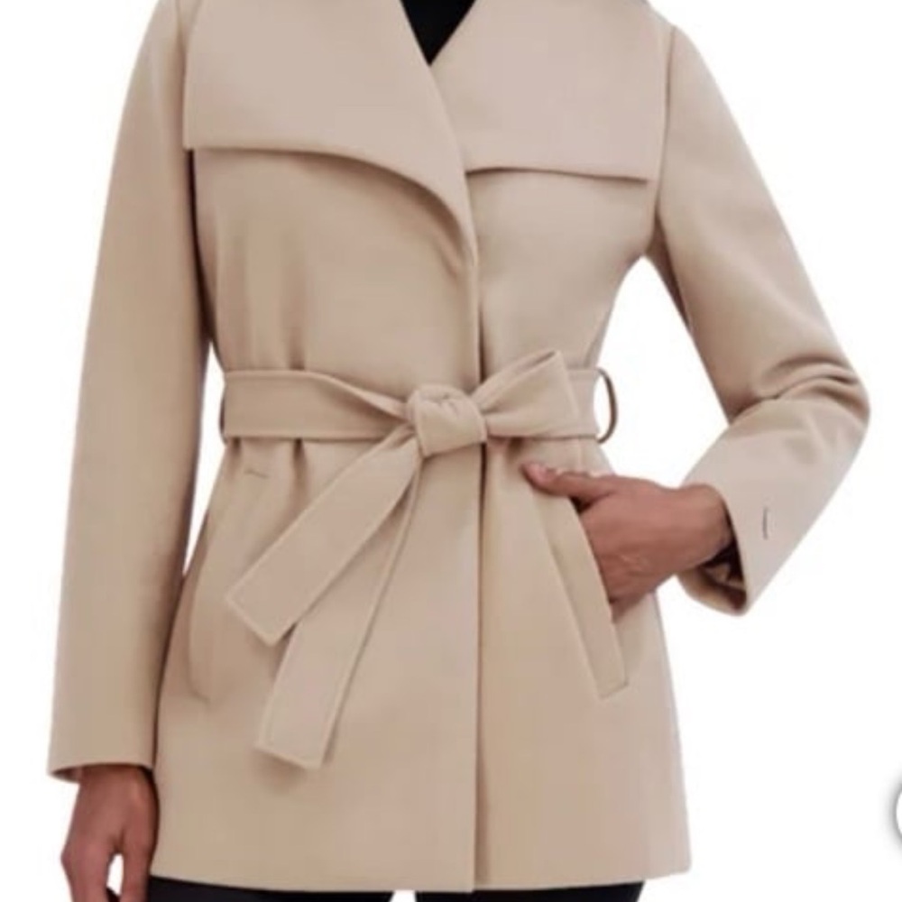 XXL TAHARI LADIES SHAWL COLLAR BELTED WRAP COAT 2XL, NWT